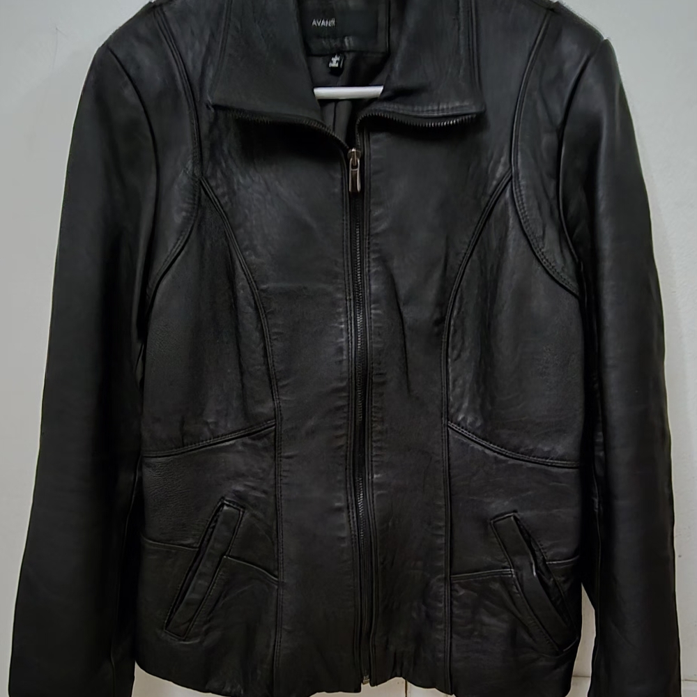 Avanti Women's Dark Leather Jacket